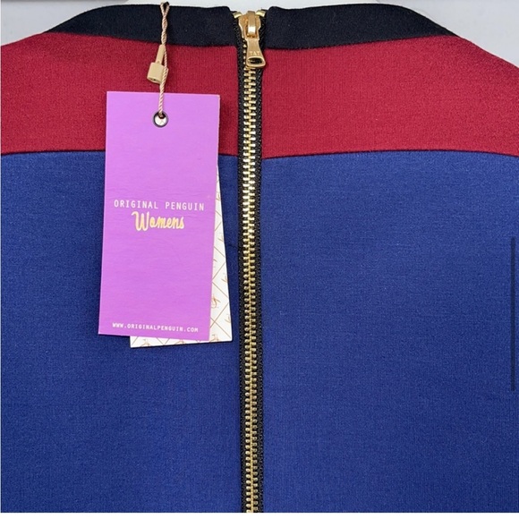 Women’s Original Penguin by Munsingwear Color Block Mini Sheath Dress Size 4 - Picture 7 of 8